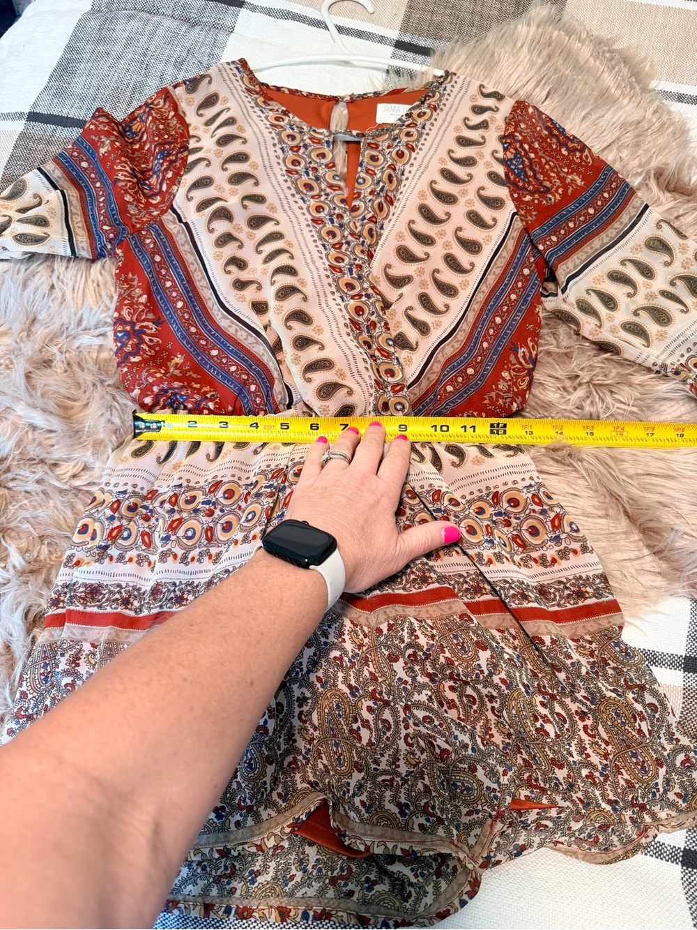 Chic trendy bohemian romper size small Sienna Sky - Picture 6 of 13
